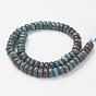 Natural Chrysocolla Bead Strands, Dyed & Heated, Faceted, Rondelle