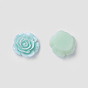 Opaque Resin Cabochons, Flower, 14x6mm