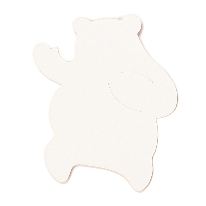 Cartes de sucettes en papier en forme d'ours, pour la douche de bébé et la décoration de fête d'anniversaire