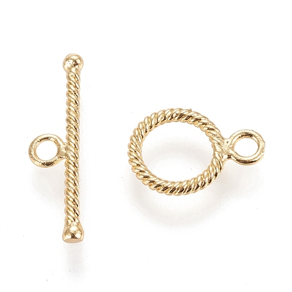 Corchetes de la palanca de latón, con anillos de salto, larga duración plateado, anillo