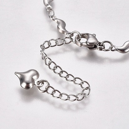304 Stainless Steel Bracelet Making, with Lobster Claw Clasps, Link Chains and Flat Round Cabochon Settings