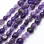 Natural Amethyst Beads Strands, Oval