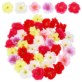 Craspire 120шт 6 цвета ткань имитация цветка персика, искусственные цветочные головки, принадлежности для фестивалей и вечеринок