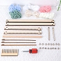 Wood Weaving Looms Kit, with Weaving Stick, Weaving Comb and Weaving Crochet Needle