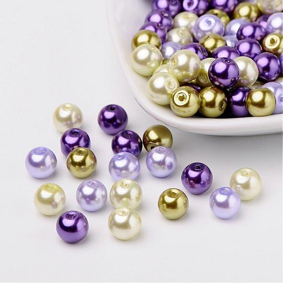 Lavender Garden Mix Pearlized Glass Pearl Beads