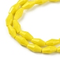 Opaque Glass Beads Strands, Faceted, Bicone