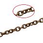 PandaHall Elite Brass Cable Chains, Soldered, Nickel Free, Long-Lasting Plated