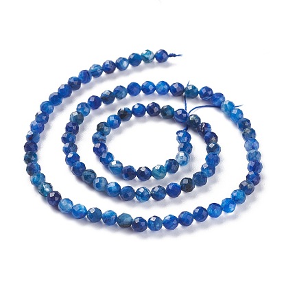Natural Kyanite/Cyanite/Disthene Beads Strands, Round, Faceted