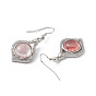 Gemstone Vase Dangle Earrings, Platinum Brass Jewelry for Women