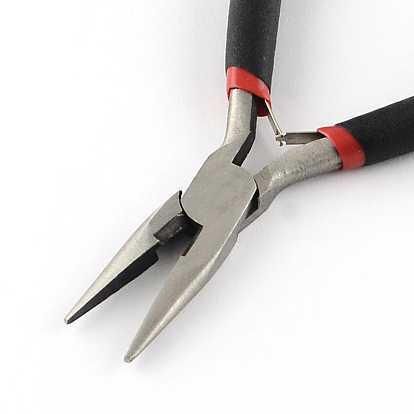 45# Carbon Steel Jewelry Plier Sets, including Wire Cutter Plier, Round Nose Plier, Side Cutting Plier, Bent Nose Plier and End Cutting Plier, 20x33.5x5.5cm, 5pcs/set