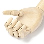 Wooden Artist Mannequin, with Flexible Fingers, Palm