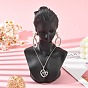 Stereoscopic Plastic Jewelry Necklace Display Busts, 200x130mm