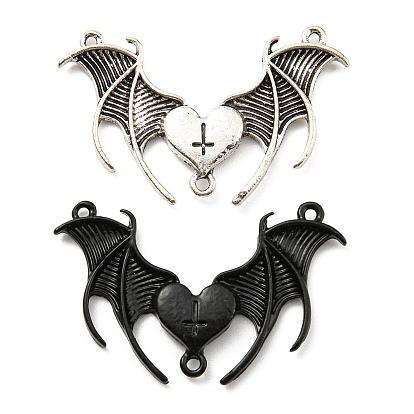 Enlaces de componente araña de aleación, 3-bucles, cruz con alas de murciélago