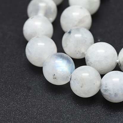 Natural Rainbow Moonstone Beads Strands, Round