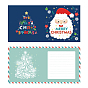 Kit de pintura de diamante de tarjeta de felicitación de feliz navidad diy, Incluye bolsa de pedrería de resina., bolígrafo adhesivo de diamante, plato de bandeja y arcilla de cola