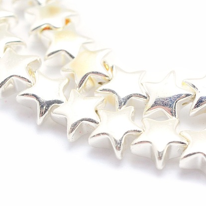Galvanoplastie non magnétiques hématite synthétique brins de perles, AA grade, plaqué longue durée, étoiles