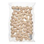 Natural Wooden Beads, Undyed, Round