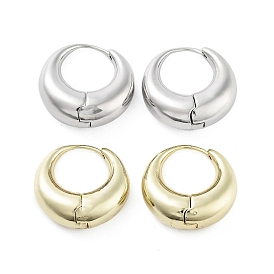 Double Horn Brass Stud Earrings, Long-Lasting Plated, Lead Free & Cadmium Free