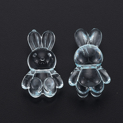 Transparent Acrylic Beads, Rabbit