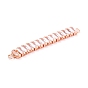 Brass Clear Cubic Zirconia Links Connectors, Long-Lasting Plated, Rectangle