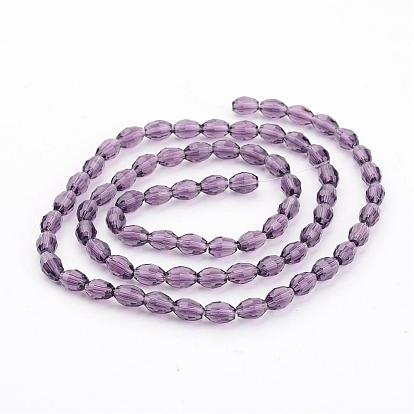 Glass Beads Strands, Faceted