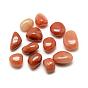 Naturales perlas de piedras preciosas de aventurina rojo, piedra caída, piedras curativas para el equilibrio de chakras, terapia con cristales, meditación, reiki, pepitas, ningún agujero