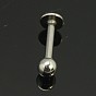 Inox goujons nez en acier nez bijoux piercing, mixedstyle, 11~31x3~8mm, pin: 1~1.5 mm, 42 sets / carte