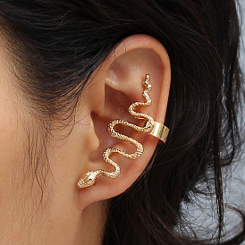 Boucles d'oreilles à clip d'oreille en forme de serpent à la mode-bijoux d'oreille sexy et personnalisés pour femmes.