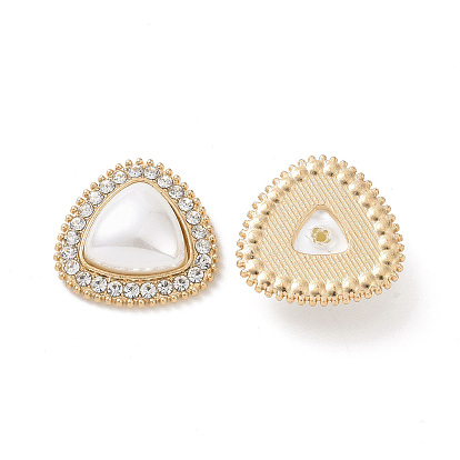 Cabochons en imitation de perles abs, de trouver des strass en alliage, triangle