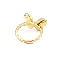 Регулируемое кольцо с эмалевой бабочкой, настоящие позолоченные украшения из латуни для женщин, без свинца и без кадмия