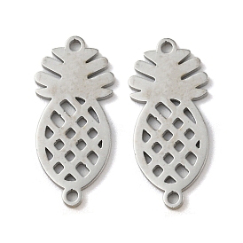 304 Stainless Steel Connector Charms, Pineapple
