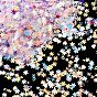 Plastic Sequins Beads, Golden Sheen, Sewing Craft Decoration, Snowflake/Heart/Star