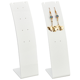 Nbeads 2Pcs Acrylic Earring Display Stands, L-Shaped