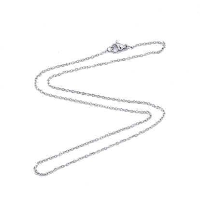 304 collier de chaînes de câbles en acier inoxydable pour hommes femmes