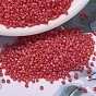 MIYUKI Delica Beads, Cylinder, Japanese Seed Beads, 11/0, Matte Transparent Colours AB