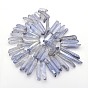 Гальванические природный кристалл кварца бусы пряди, самородки, 15~58x4~11 мм, отверстие : 1 мм, около 15.4 дюйм ~ 15.7 дюйм