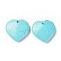 Synthetic Turquoise Pendants, Dyed, Heart