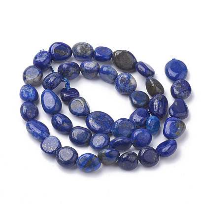 Lapis-lazuli, brins de perles naturels , pierre tombée, teint, nuggets