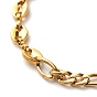 304 Stainless Steel Chain Necklace, Figaro & Curb Chain Bracelet for Women