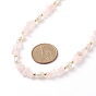 Collier de perles de pierres précieuses naturelles et de perles pour femmes