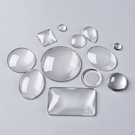 Прозрачные стеклянные кабошоны, разнообразные, тип смешивания