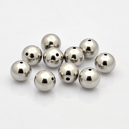 Round 201 Stainless Steel Beads