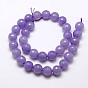 Natural Malaysia Jade Bead Strands, Faceted Round Dyed Beads