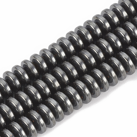 Non-magnetic Synthetic Hematite Beads Strands, Rondelle