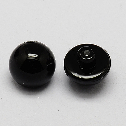 Taiwan Acrylic Dome Shank Buttons, 1-Hole