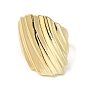 Brass Open Cuff Rings, Textured Wide Band Ring for Women