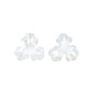 3 - capsules en plastique imitation perle, fleur
