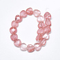 Cherry Quartz Glass Beads Strands, Faceted, Heart