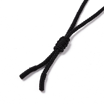 Регулируемое прямоугольное ожерелье из смешанных драгоценных камней с нейлоновым шнуром для женщин