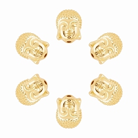 ARRICRAFT Brass Beads, Buddha Head